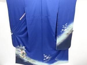 花籠模様刺繍振袖（重ね衿付き）